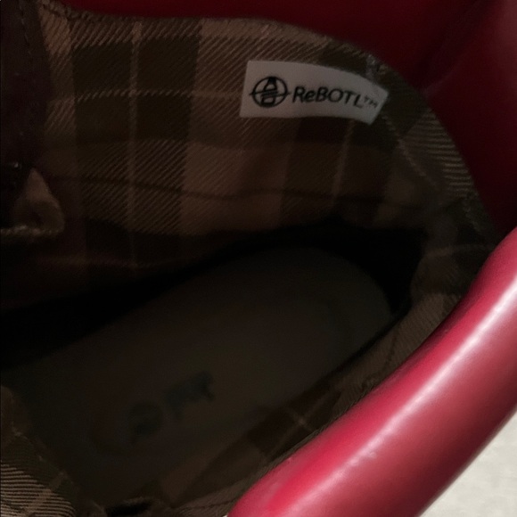 Timberland Courmayeur Valley Olive Green Boots with Burgundy Highlights - Picture 7 of 14